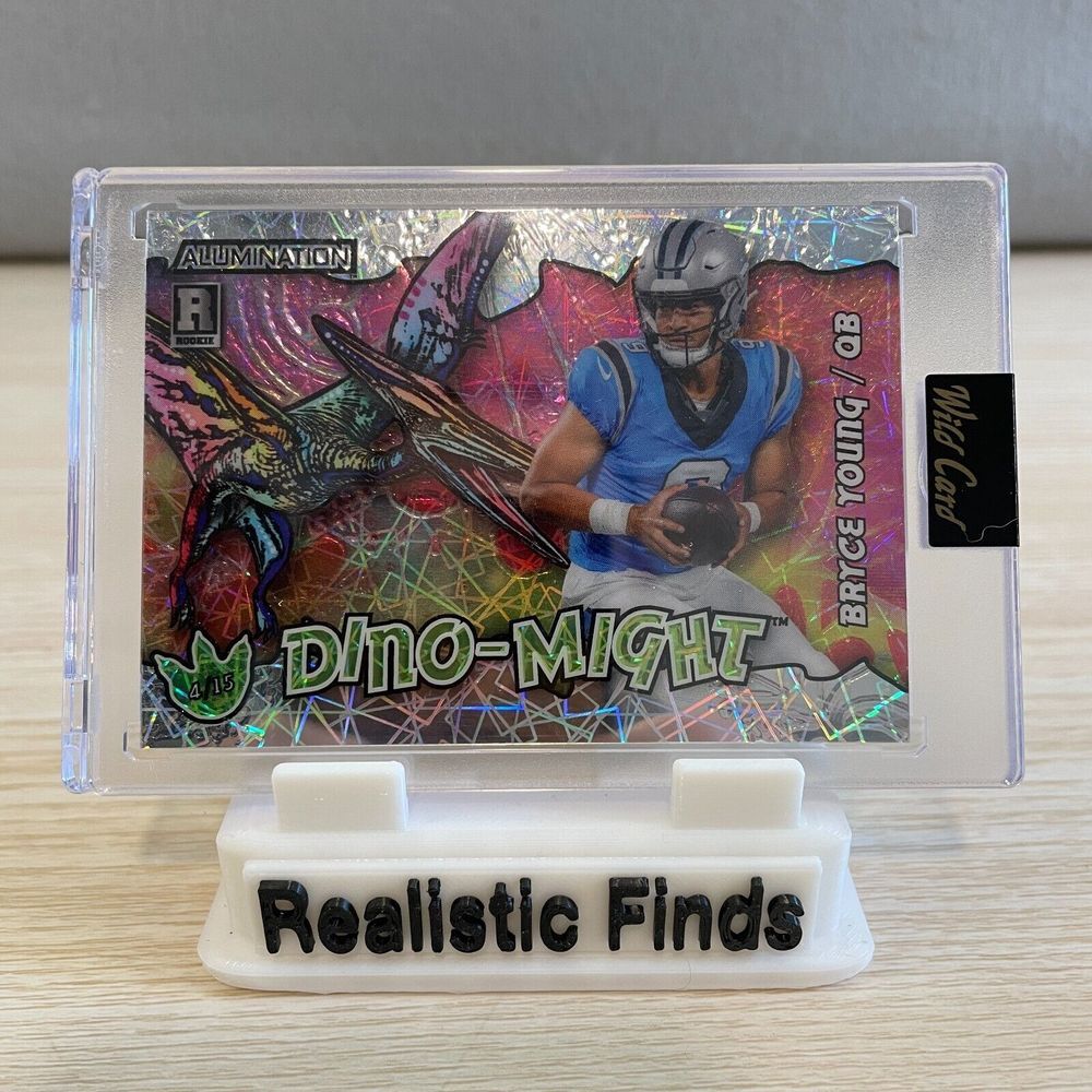 2023 Wild Card Alumination Bryce Young QB Dino-Might Rookie‎ Card 4/15 Panthers